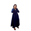 Navy Blue Cotton Manmohini Alia Cut Kurta