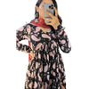 Maroon Grey Cotton Manmohini Alia Cut Kurta