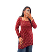Pink Printed Cotton Avasya Short Kurti