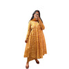 Mustard Cotton Printed Manmohini Alia Cut Kurta