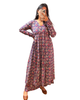 Purple Pink Cotton Printed Manmohini Alia Cut Kurta
