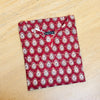 Brown Printed Cotton Straight Long Kurti