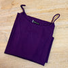 Dark Purple Solid Cotton Straight Long Kurti