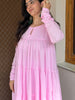 Raha Baby Pink Mul Cotton Kurta Battom Set