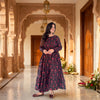 Raha Black Floral Printed Cotton Kurta Plazoo Set