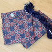 Navy Blue Printed Straight Kurta Bottom Dupatta Set