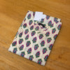 Off White Purple Floral Cotton Straight Long Kurti