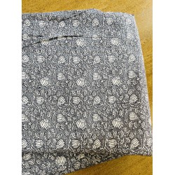Grey Floral Straight Long Kurti
