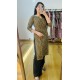 Mhendi Green Kalamkari Straight Long Kurti