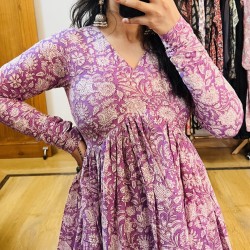 Lavender Manmohini Kurti Lavender Manmohini Kurti
