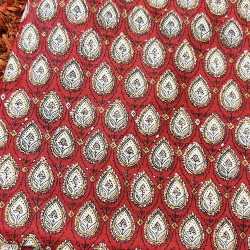 Brown Ajrak     A-Line Kurti