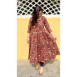 Kalamkari Noor Gher Kurti