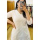 Hakoba White Short Kurti