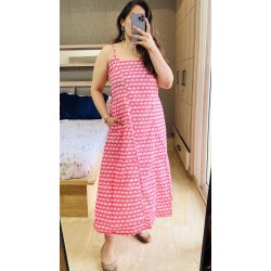 Pink Hathi A-Line Kurti