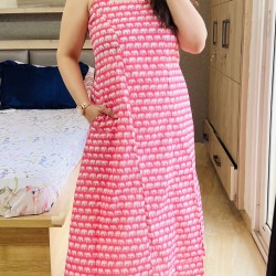 Pink Hathi A-Line Kurti