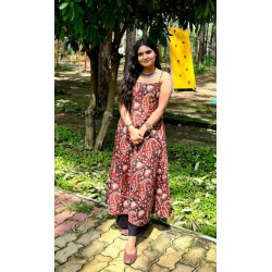 Kalamkari A-Line Kurti