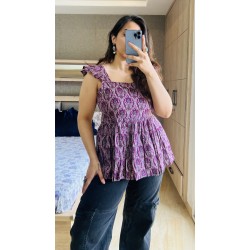 Purple Flare Top