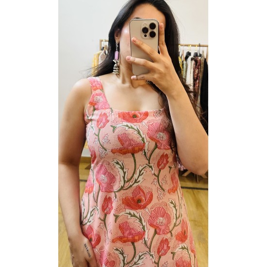 Pastel Pink Straight Long Kurti Pastel Pink Straight Long Kurti