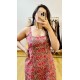 Pink Kantha Straight Long Kurti Pink Kantha Straight Long Kurti