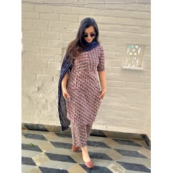 Brown Kantha full Suit Set