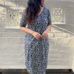 Indigo Printed full Suit Set