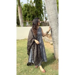 Grey A-Line Kurti
