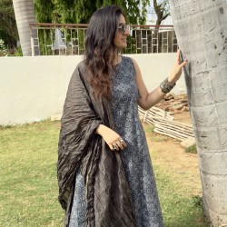 Grey A-Line Kurti Grey A-Line Kurti