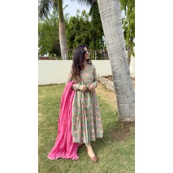 Pastel Floral Manmohini Kurti