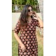 Black Hathi Printed Straight Long Kurti Black Hathi Printed Straight Long Kurti