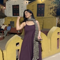 Dark Purple A-Line Kurti