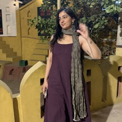 Dark Purple A-Line Kurti