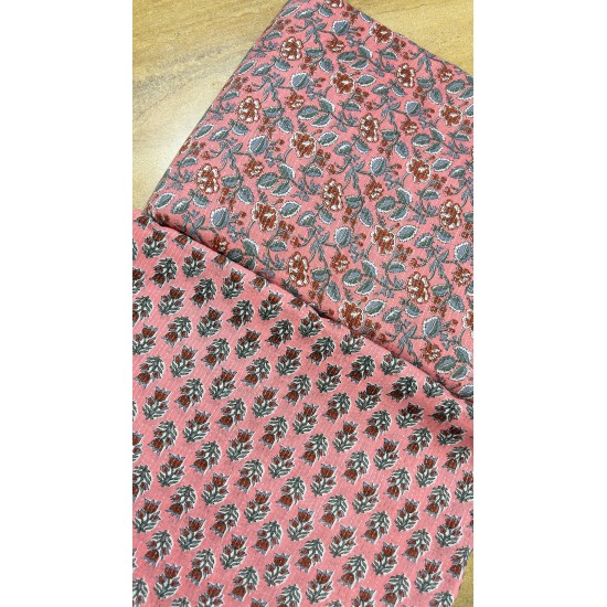 Anaya Pink Floral Kantha Suit set