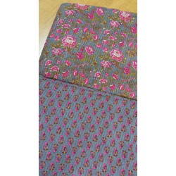 Anaya Grey Pink Kantha Suit set