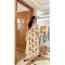Off White Cotton Floral A-Line Kurta