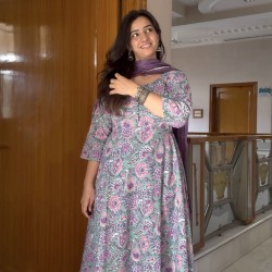 Anarkali Pastel Kurti