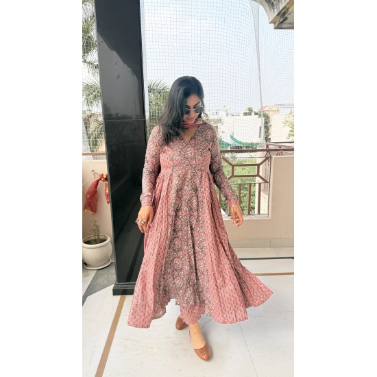 Anaya Mauve Pink Suit Set