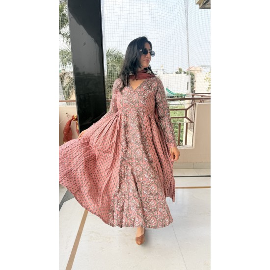 Anaya Mauve Pink Suit Set