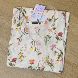 Hakoba Floral Straight Long Kurti