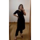 Black Plain Kurta and Bottom Set
