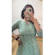 Baby Blue Straight Long Kurti