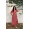 Coral Pink A-Line Kurti