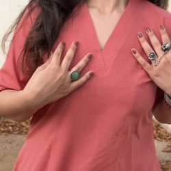 Coral Pink A-Line Kurti