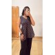 Navy Blue Tulip Top
