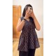 Navy Blue Tulip Top