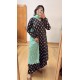 Black Floral A-Line Kurti