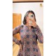 Navy Blue A-Line Kurti