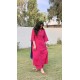 Bright Pink A-Line Kurti