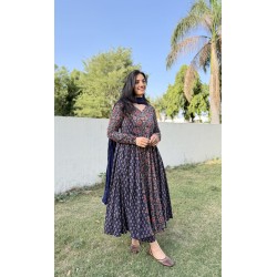 Anaya Navy Blue Suit Set