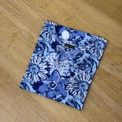 Blue White Straight Long Kurti