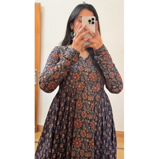 Anaya Navy Blue Suit Set